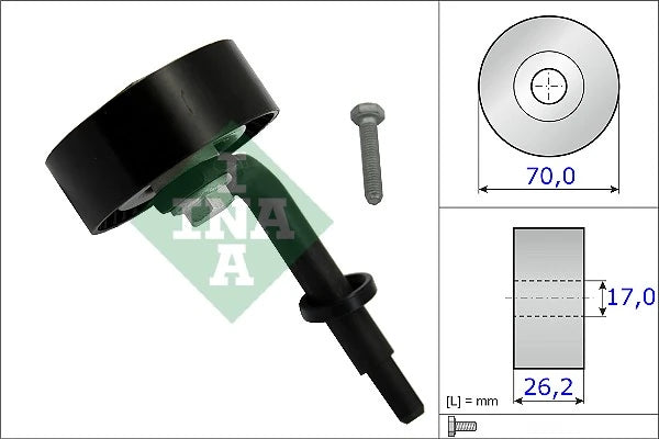 BMW M57N Tensioner Pulley INA 531 0783 10 / OE 11287807021