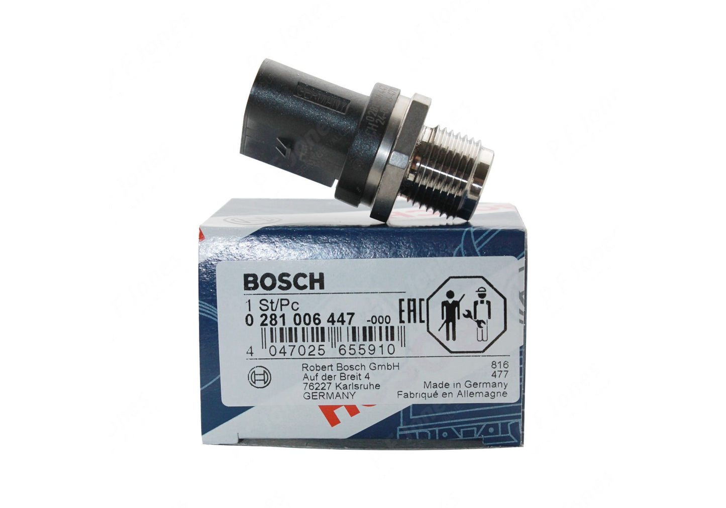 BMW N57 Fuel Pressure Sensor -         BOSCH 0281006447       OE13538577623
