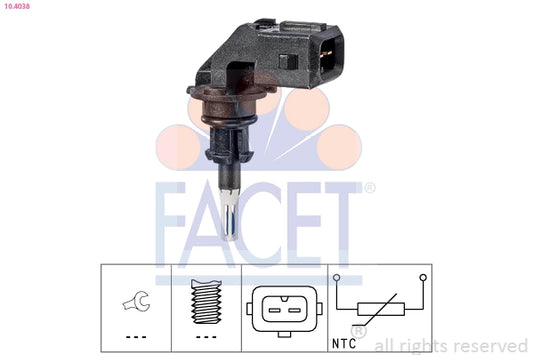 BMW M57 / N57 and more FACET Intake Air Temperature Sensor – 10.4038 / OE OEM BMW 13 62 7 792 203