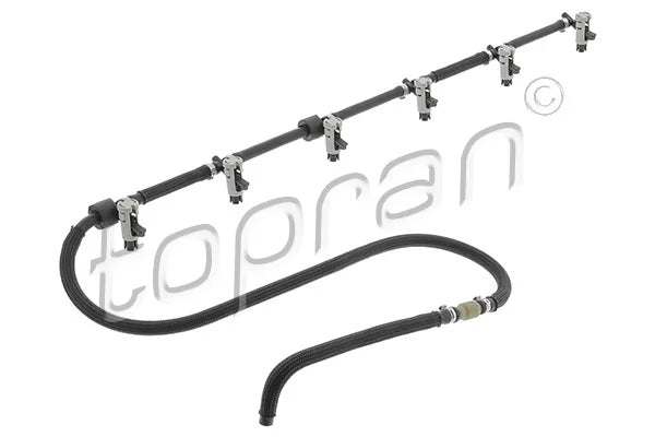 BMW M57N2 Fuel Injector Leak-Off (Return) Hose TOPRAN 504 020 / OE 13537792870