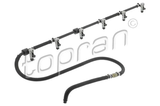 BMW M57N2 Fuel Injector Leak-Off (Return) Hose TOPRAN 504 020 / OE 13537792870