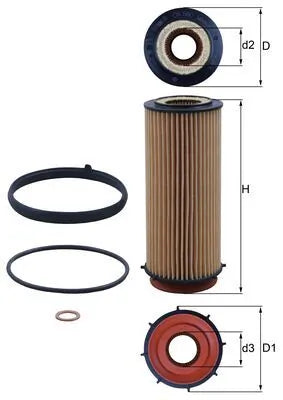 BMW N57 Engine Oil Filter – MAHLE OX 560D