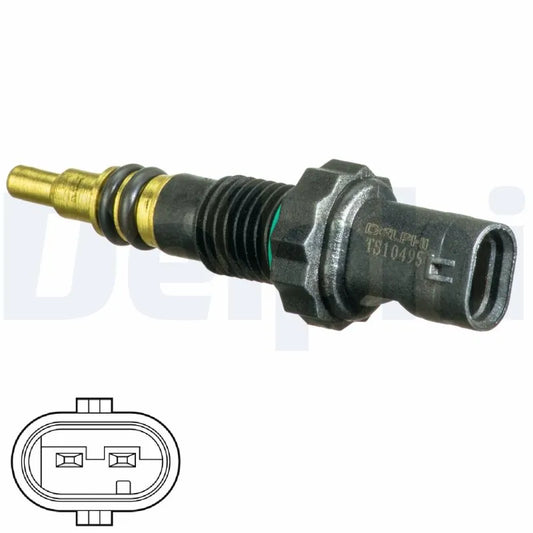 BMW N57 Coolant temperature sensor  /  DELPHI TS10495        OE - 13627797957