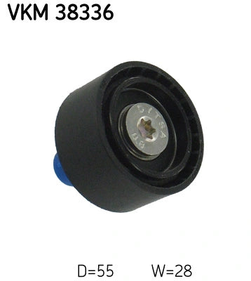 BMW N57/N47 SKF Drive Belt Idler Pulley – VKM 38336 / OE  11287800562