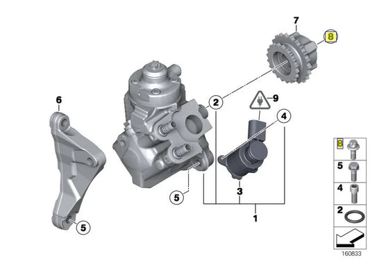 GENUINE BMW ASA Bolt – 13527800395 (M12x1 Timing Gear Bolt)