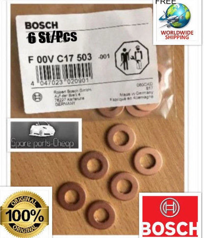 Injector copper washer / Bosch F00VC17503 Set of 6X